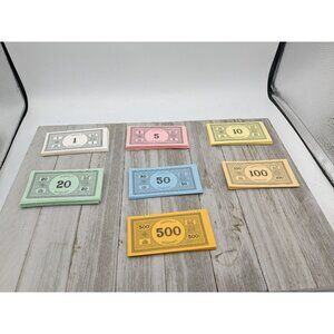 Monopoly Edition 1973 Game Replacement Money